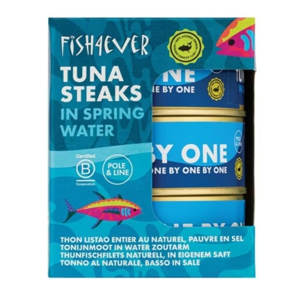 Fish4Ever 160g Tuna Steaks in Spring Water 3 Pack