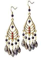 Rosie Fox Navy Starstone Gemstone Chandelier Earrings