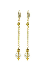 Rosie Fox Pyrite Gemstone Belle Chain Earrings