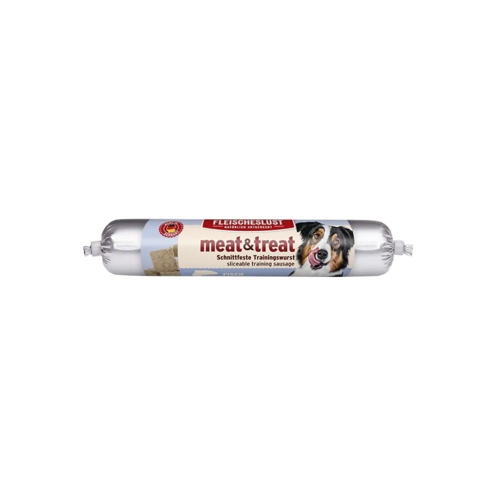 Fleischeslust 80g Meat & Treat Fish Sausage Dog Treat