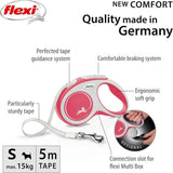 Flexi Comfort Grey & Red Dog Lead - Small - Old Railway Line Garden Centre