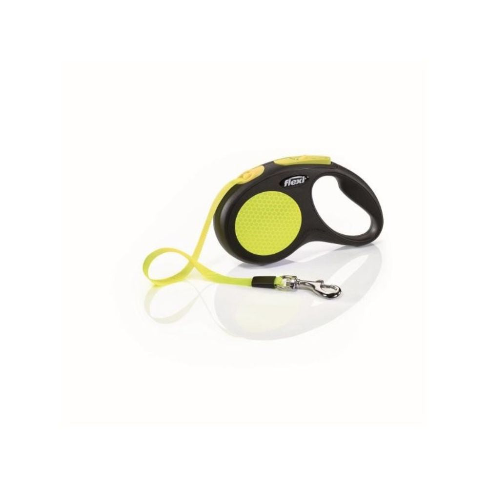 Flexi Neon Small 5m Dog Lead  - Yellow