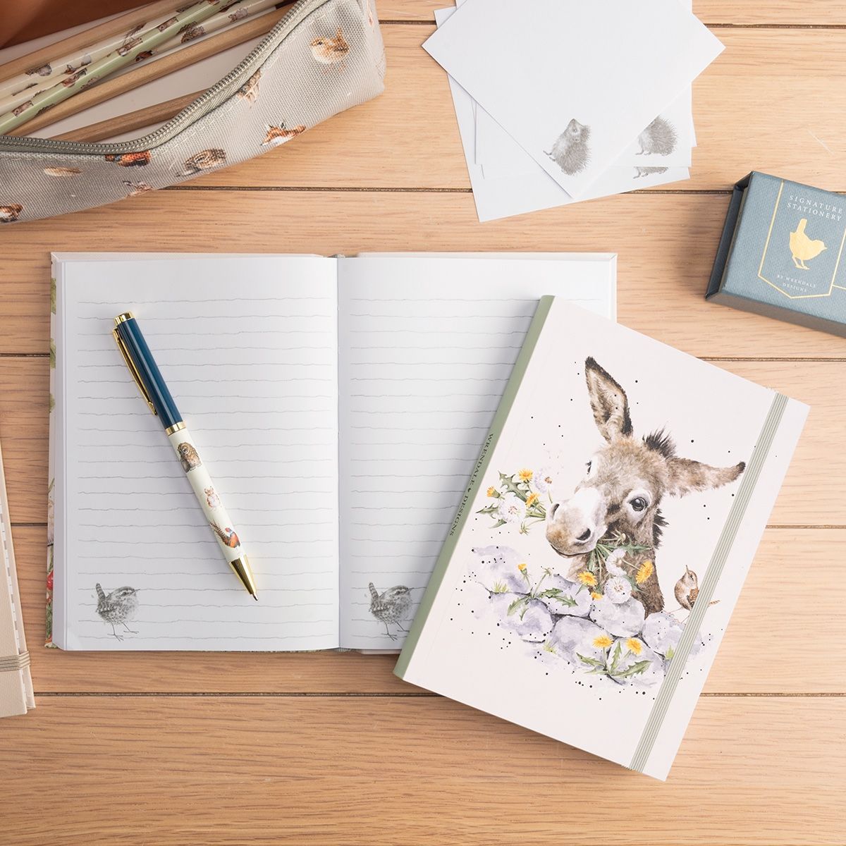 Wrendale 'Fine and Dandy' Donkey Flexi Notebook