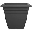 Florus 40cm Mediterran Quadro Flower Pot - Anthracite - Old Railway Line Garden Centre
