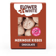 Flower & White 100g Chocolate Meringue Kisses - Old Railway Line Garden Centre