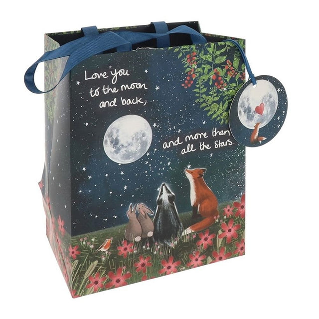 Fox Under the Moon Special Medium Gift Bag - Old Railway Line Garden Centre
