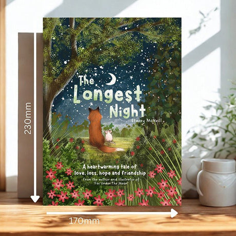Fox Under The Moon The Longest Night Paperback Book - Old Railway Line Garden Centre