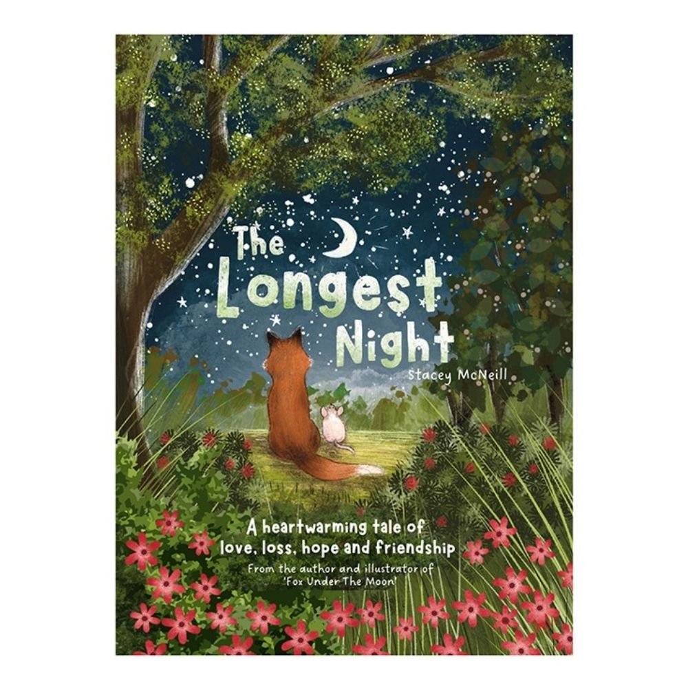 Fox Under the Moon The Longest Night Paperback Book - Old Railway Line Garden Centre