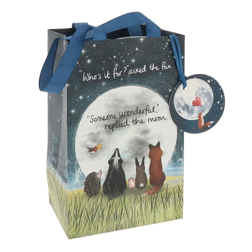 Fox Under the Moon Wonderful Small Gift Bag - Old Railway Line Garden Centre