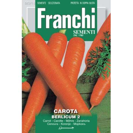 Franchi Sementi Berlicum Carrot Seeds - Old Railway Line Garden Centre