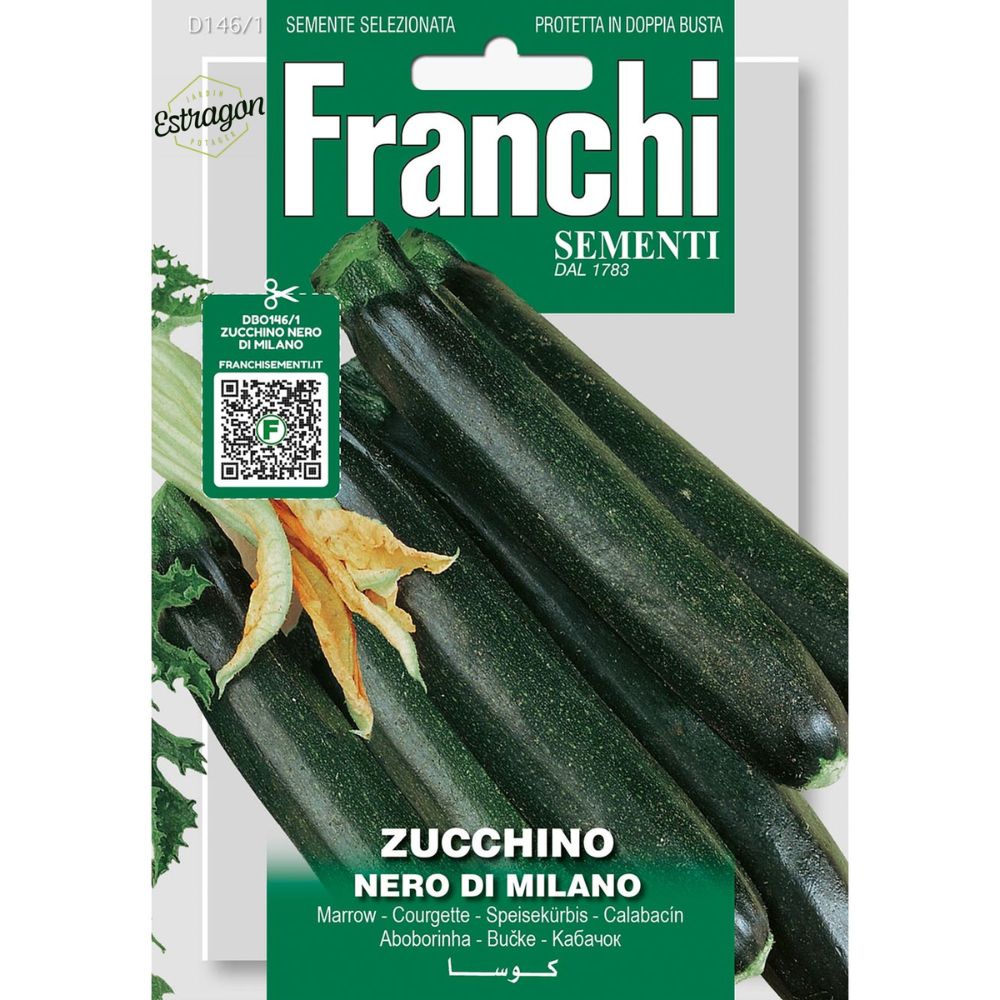 Franchi Sementi Courgette Nero Di Milan Seeds