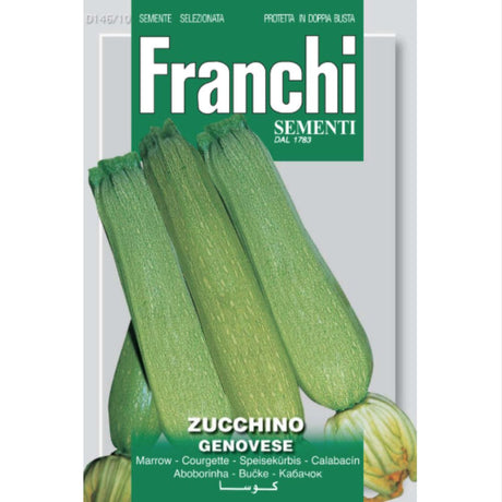 Franchi Sementi Genovese Courgette Seeds - Old Railway Line Garden Centre