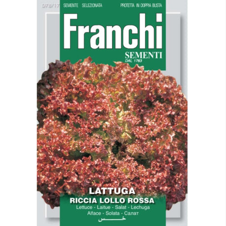 Franchi Sementi Lollo Rossa Lettuce Seeds - Old Railway Line Garden Centre