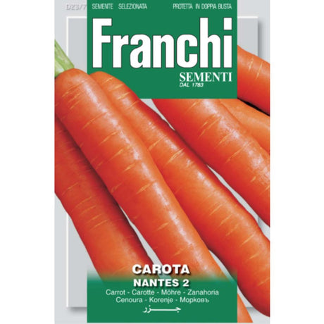 Franchi Sementi Nantese of Chioggia Carrot Seeds - Old Railway Line Garden Centre