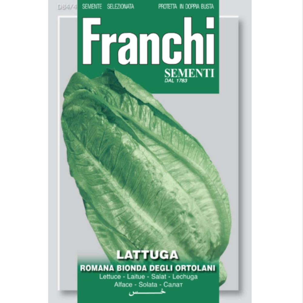 Franchi Sementi Romaine Lettuce (Lattuga Romana) Bionda degli Ortolani Seeds