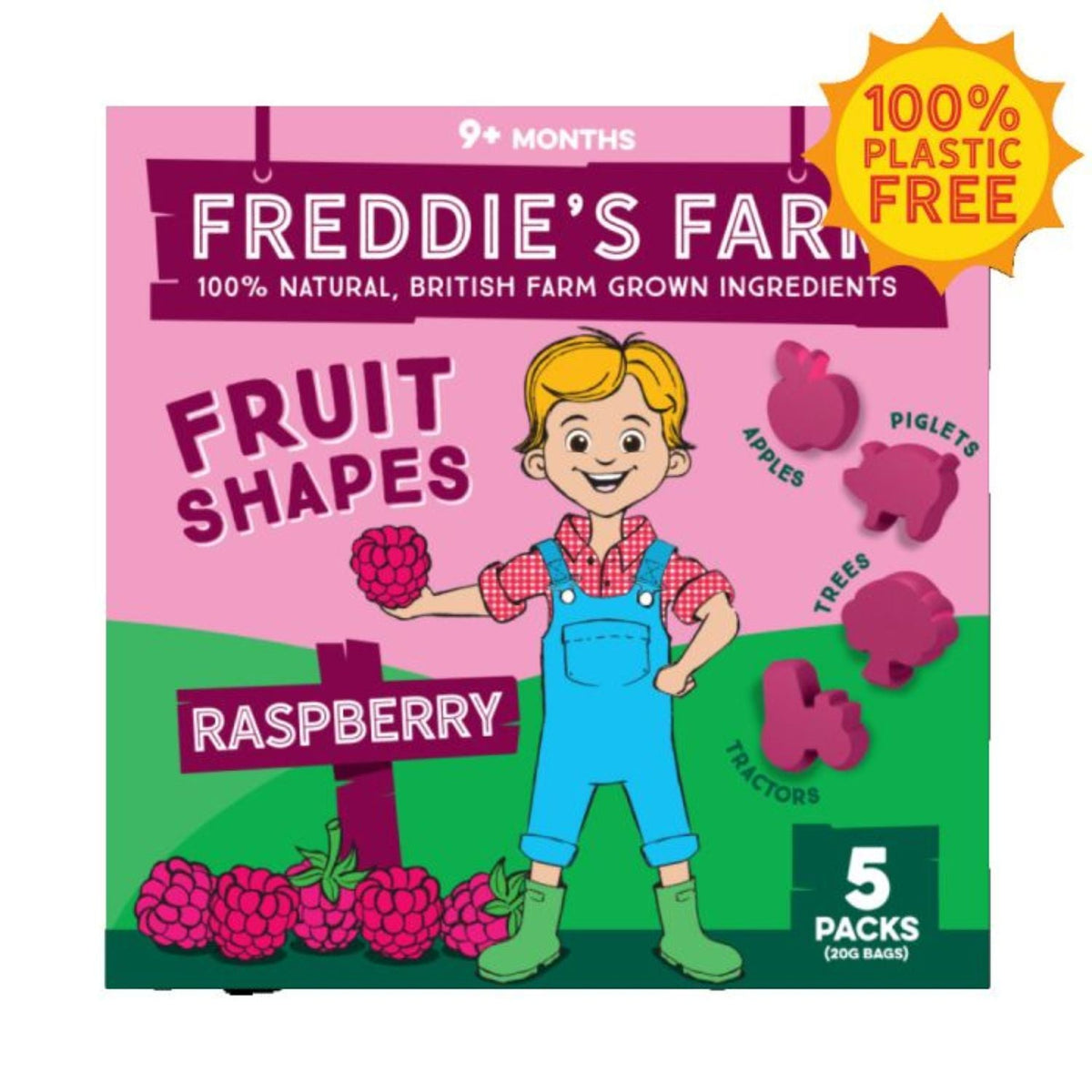 Freddy Raspberry Freddie's Farm 100g Raspberry Fruit Snacks – Old Railway Line Garden Centre