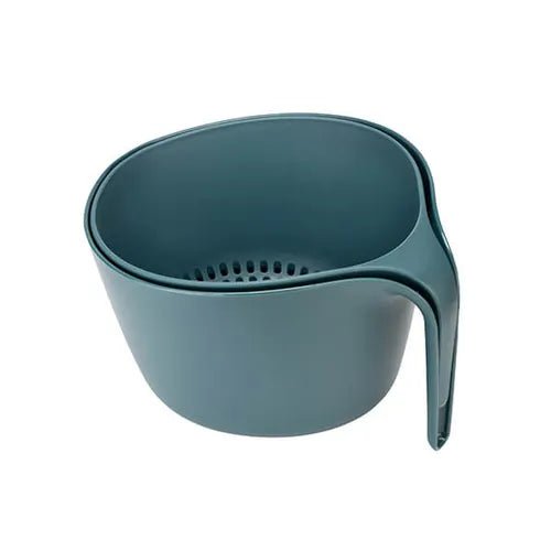 Fusion Twist Mixing Bowl & Colinder Set - Blue - Old Railway Line Garden Centre