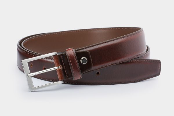 Charles Smith 35mm Mid Brown Leather Belt - 34" - 30023BN34