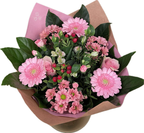Garden Centre Fresh Pink Large Bouquet - (Click & Collect Only) - Old Railway Line Garden Centre