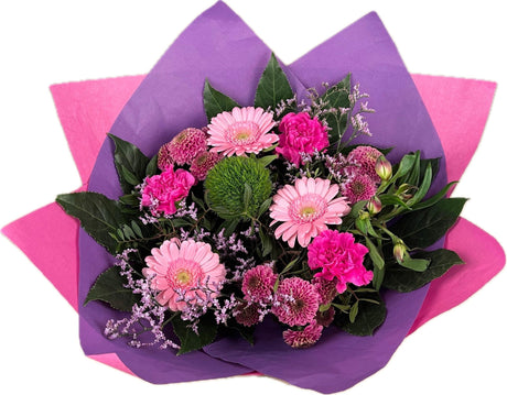 Garden Centre Mixed Pink Bouquet - (Click & Collect Only) - Old Railway Line Garden Centre