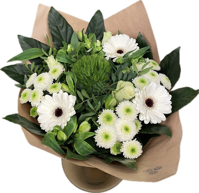 Garden Centre Mixed White Bouquet - (Click & Collect Only) - Old Railway Line Garden Centre
