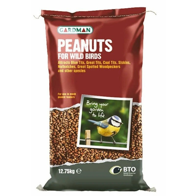 Gardman 12.75kg Peanuts Wild Bird Food - Old Railway Line Garden Centre
