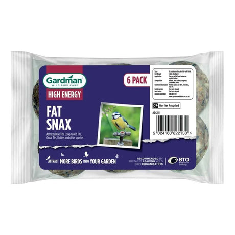 Gardman Wild Bird Fat Snax (6 Pack) - Old Railway Line Garden Centre