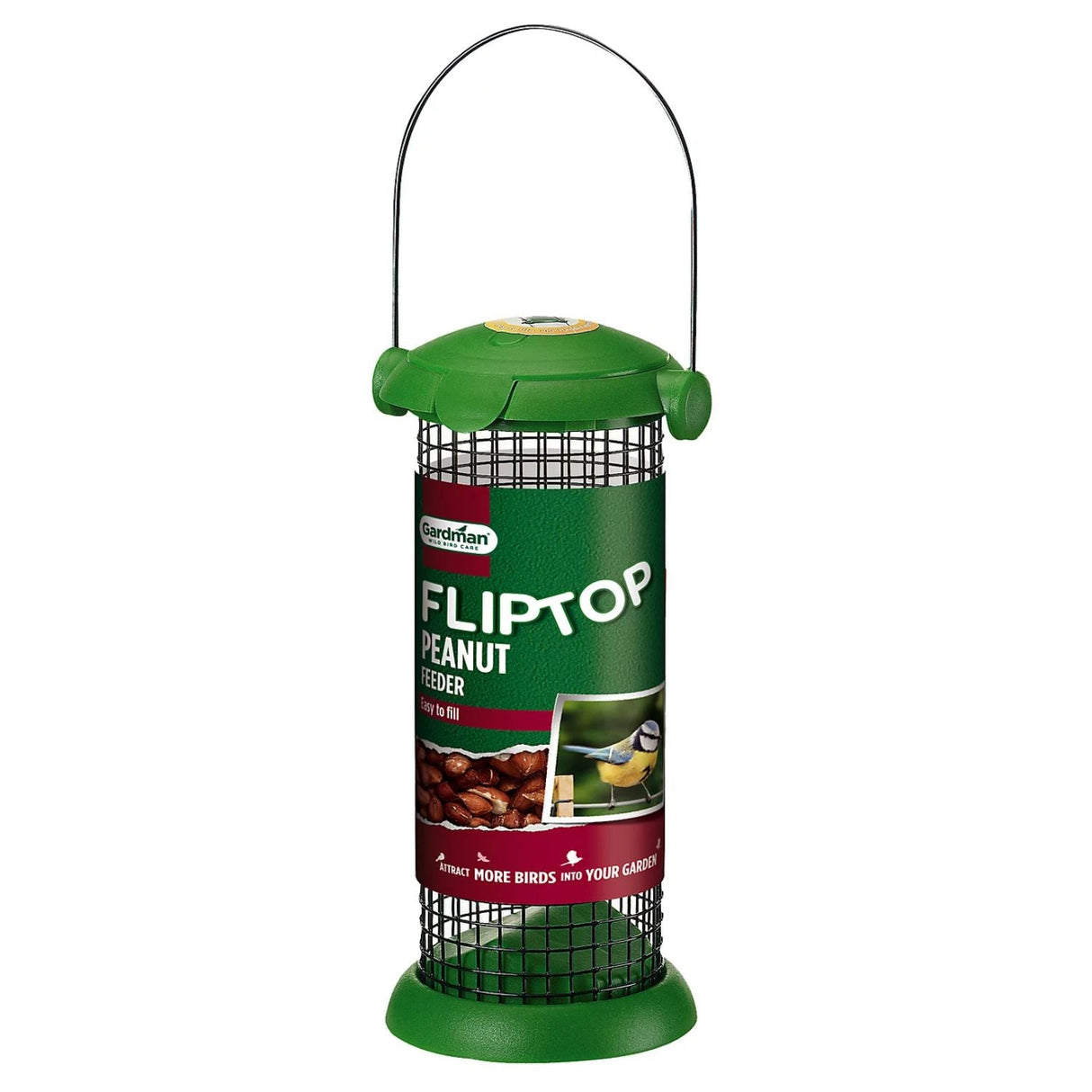 Gardman Wild Bird Flip Top Peanut Feeder - Old Railway Line Garden Centre