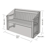 Garland Black 2 Seat Bench Cover - W1488