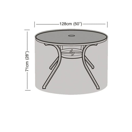 Garland Black 4 - 6 Seater Round Table Cover - W1364 - Old Railway Line Garden Centre