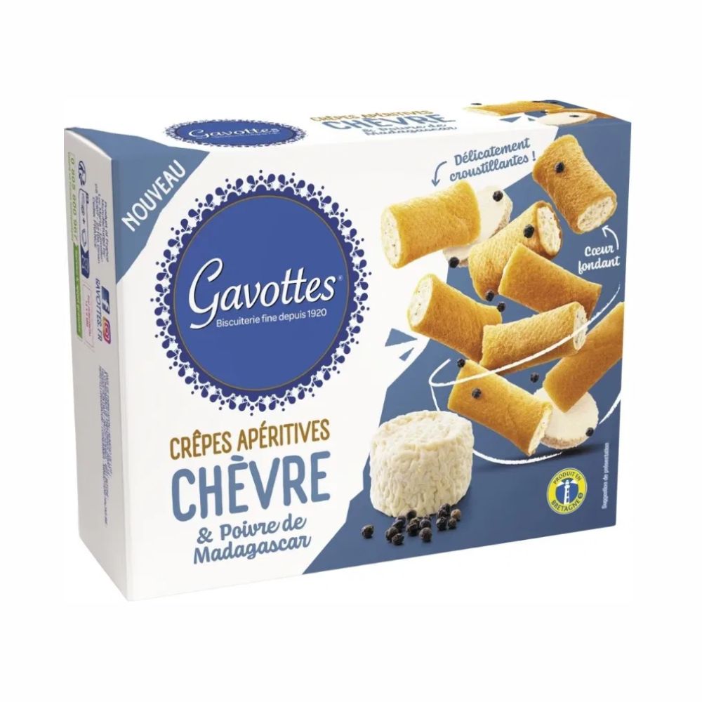 Gavottes 80g Goat’s Cheese & Pepper Mini Crepes