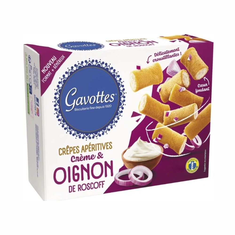 Gavottes 80g Roscoff Breton Onions & Cream Mini Crepes