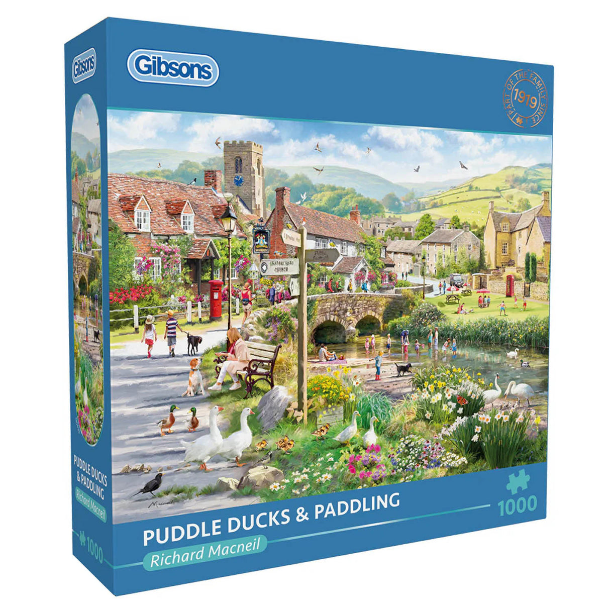 Gibsons Games 1000 Piece Puddle Ducks & Paddling Jigsaw Puzzle