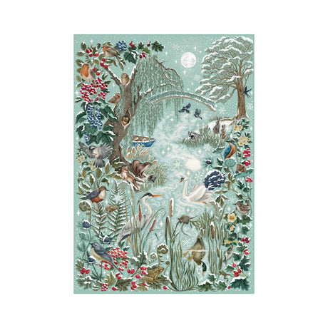 Gibsons Games 1000 Piece The Art File Frosted River Jigsaw Puzzle