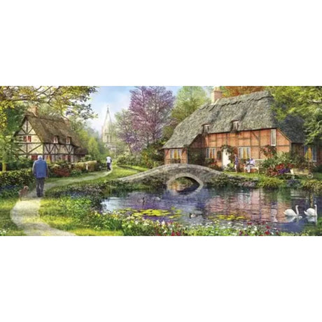 Gibsons Games 636 Piece Cottage By The Brook Jigsaw Puzzle