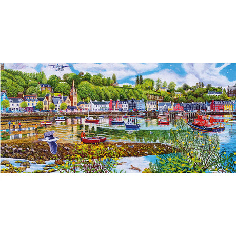 Gibsons Games 636 Piece Low Tide At Tombermory Panoramic Jigsaw Puzzle