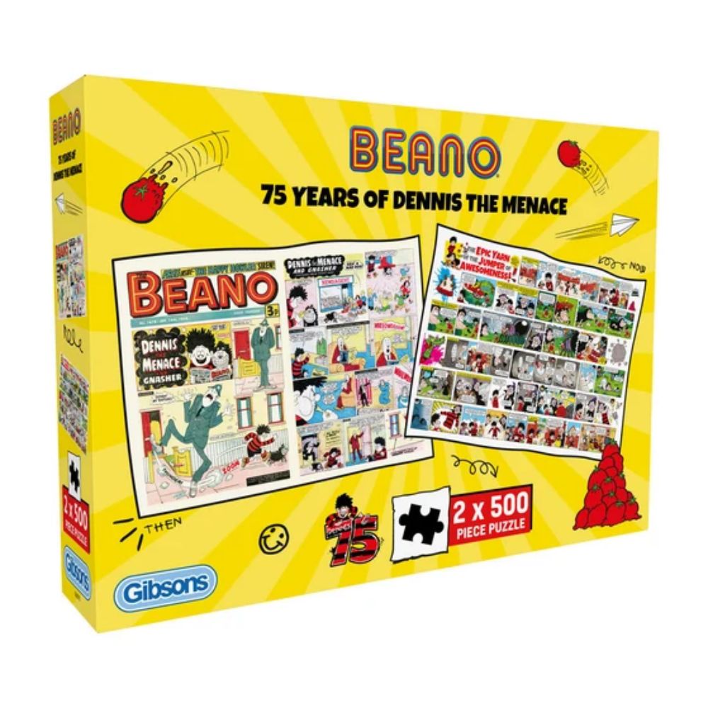Gibsons Games 75 Years of Dennis The Menace 2 500 Piece Jigsaw Puzzle