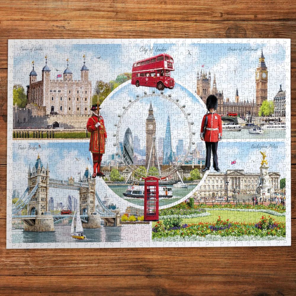 Gibsons Games A Look At London 1000 Piece Jigsaw Puzzle