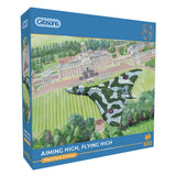 Gibsons Games Aiming High, Flying High 500 Piece Jigsaw Puzzle - Old Railway Line Garden Centre