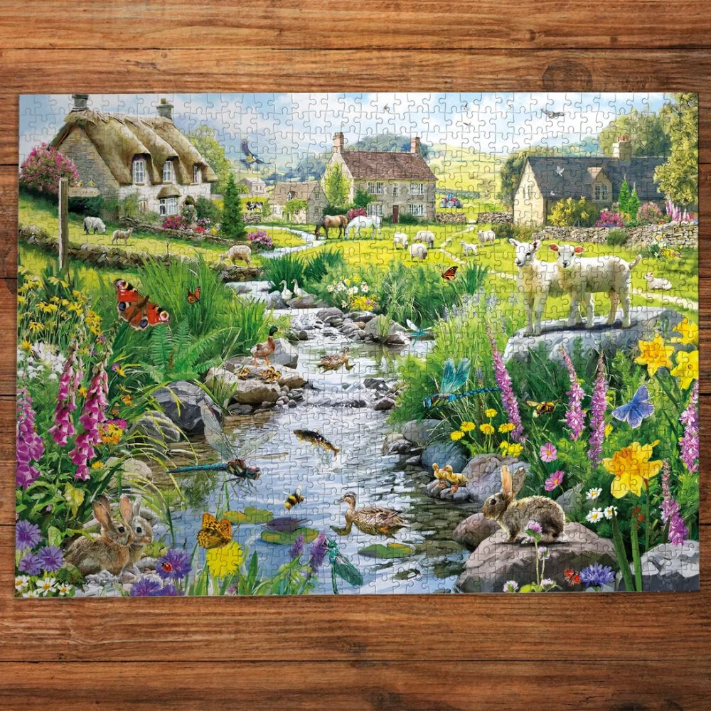 Gibsons Games Babbling Brook 1000 Piece Jigsaw Puzzle