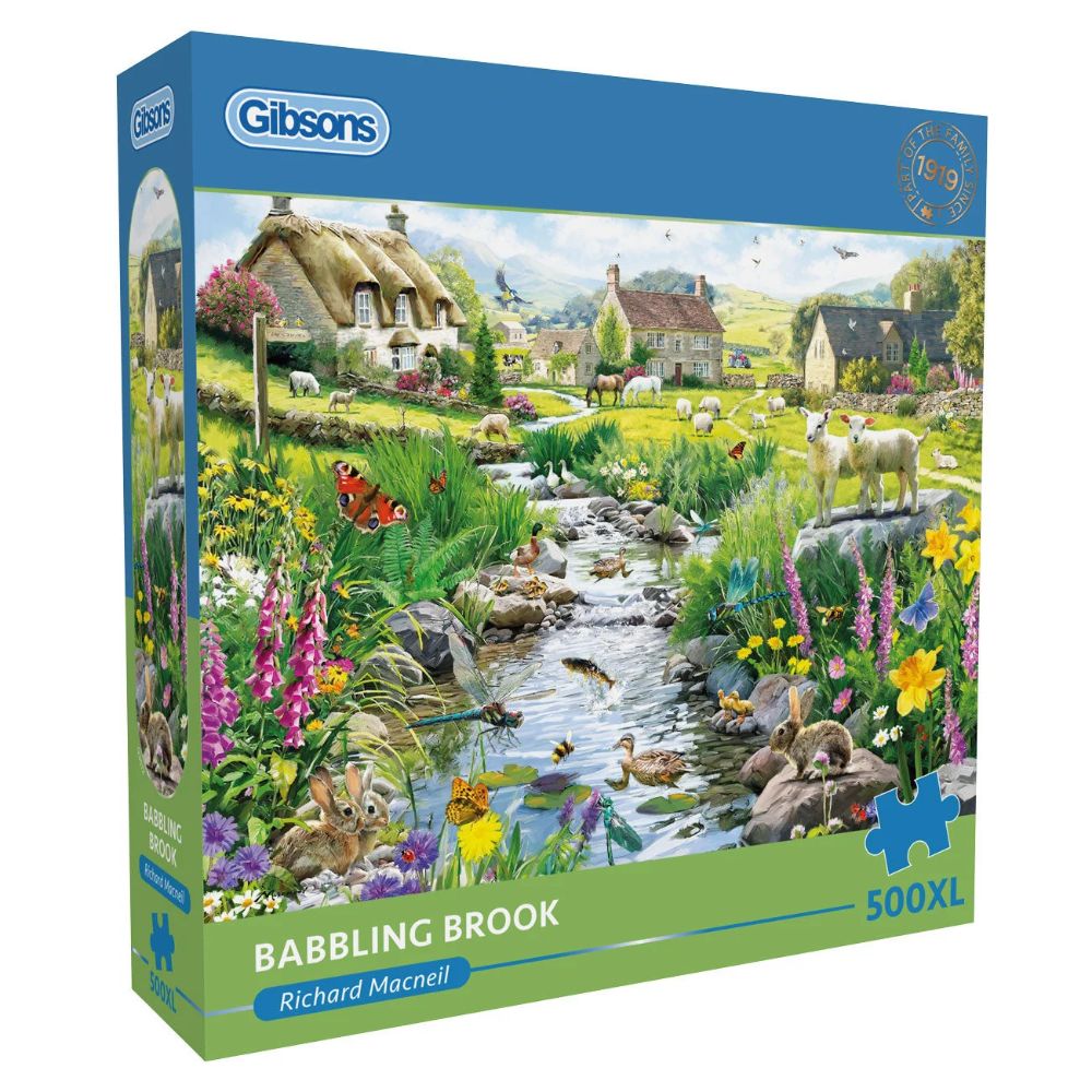 Gibsons Games Babbling Brook XL 500 Piece Jigsaw Puzzle