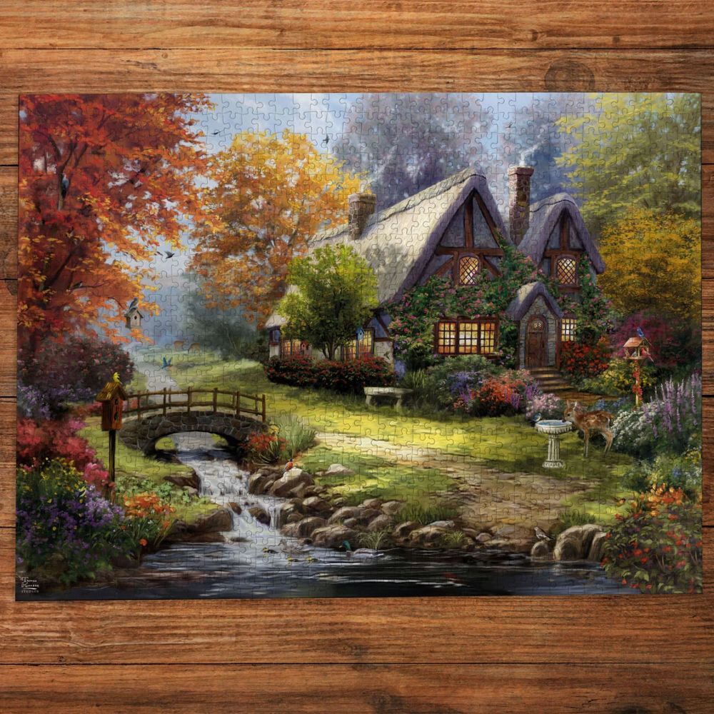 Gibsons Games Birdsong Cottage 1000 Piece Jigsaw Puzzle