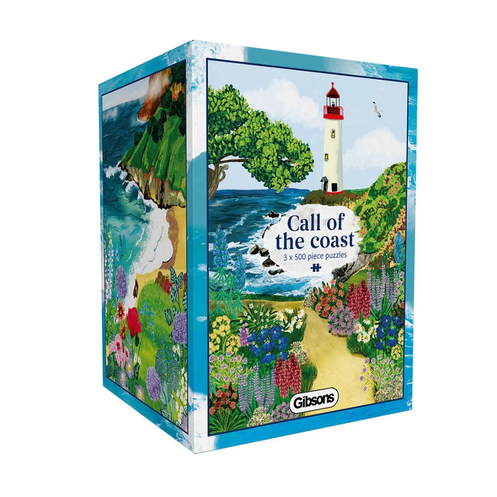 Gibsons Games Call of the Coast 3x500 Piece Jigsaw Puzzle
