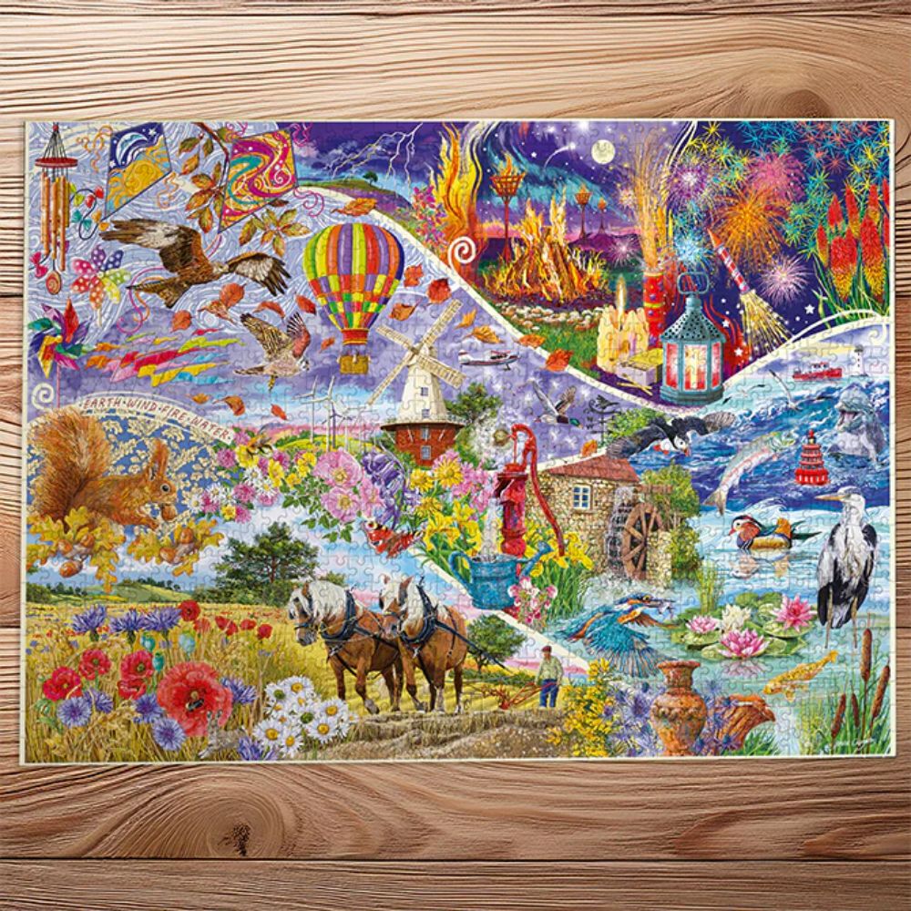 Gibsons Games Elemental 1000 Piece Jigsaw Puzzle