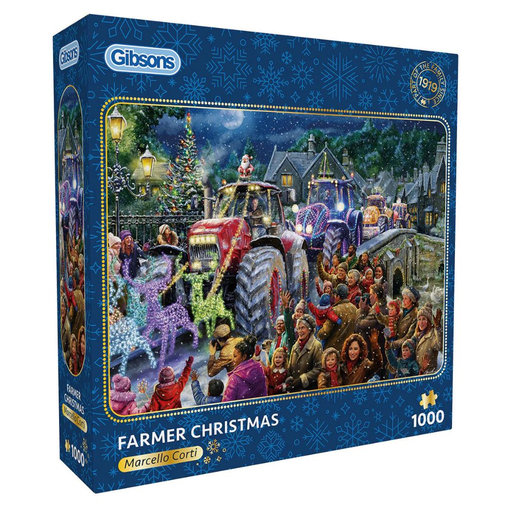 Gibsons Games Farmer Christmas 1000 Piece Jigsaw Puzzle