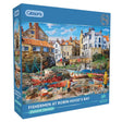 Gibsons Games Fishermen At Robin Hood's Bay 1000 Piece Jigsaw Puzzle - Old Railway Line Garden Centre