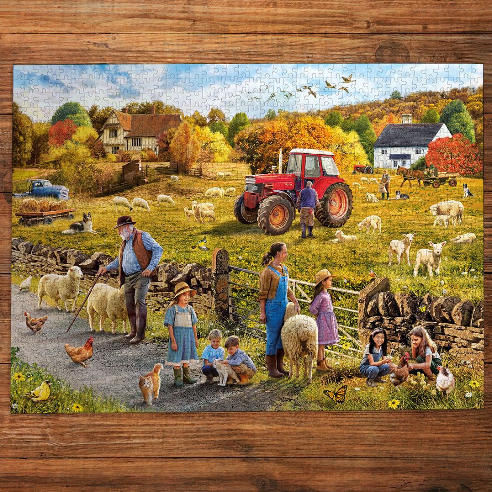 Gibsons Games Happy Harvest 1000 Piece Jigsaw Puzzle