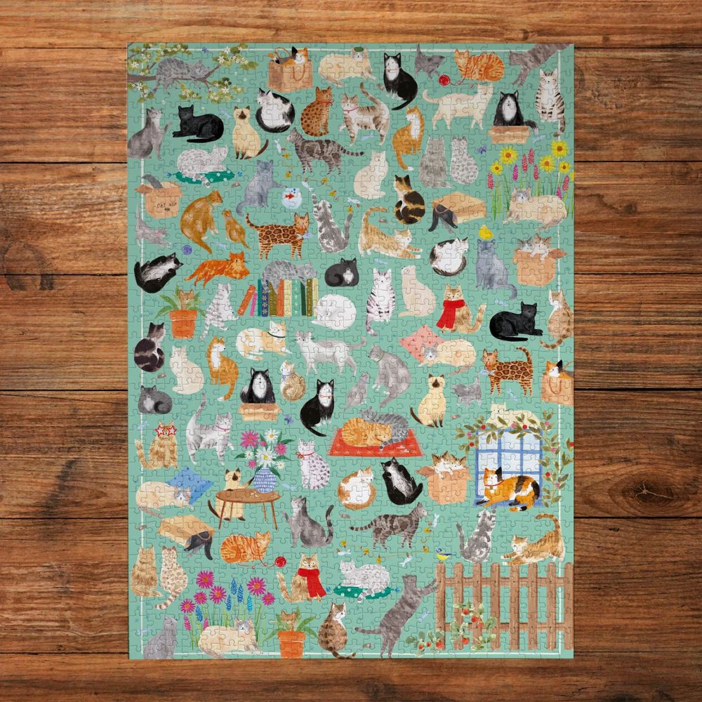 Gibsons  Games It's A Cats Life 1000 Piece Jigsaw Puzzle