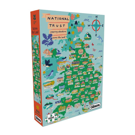Gibsons Games National Trust: Across The Land 1000 Piece Jigsaw Puzzle - Old Railway Line Garden Centre