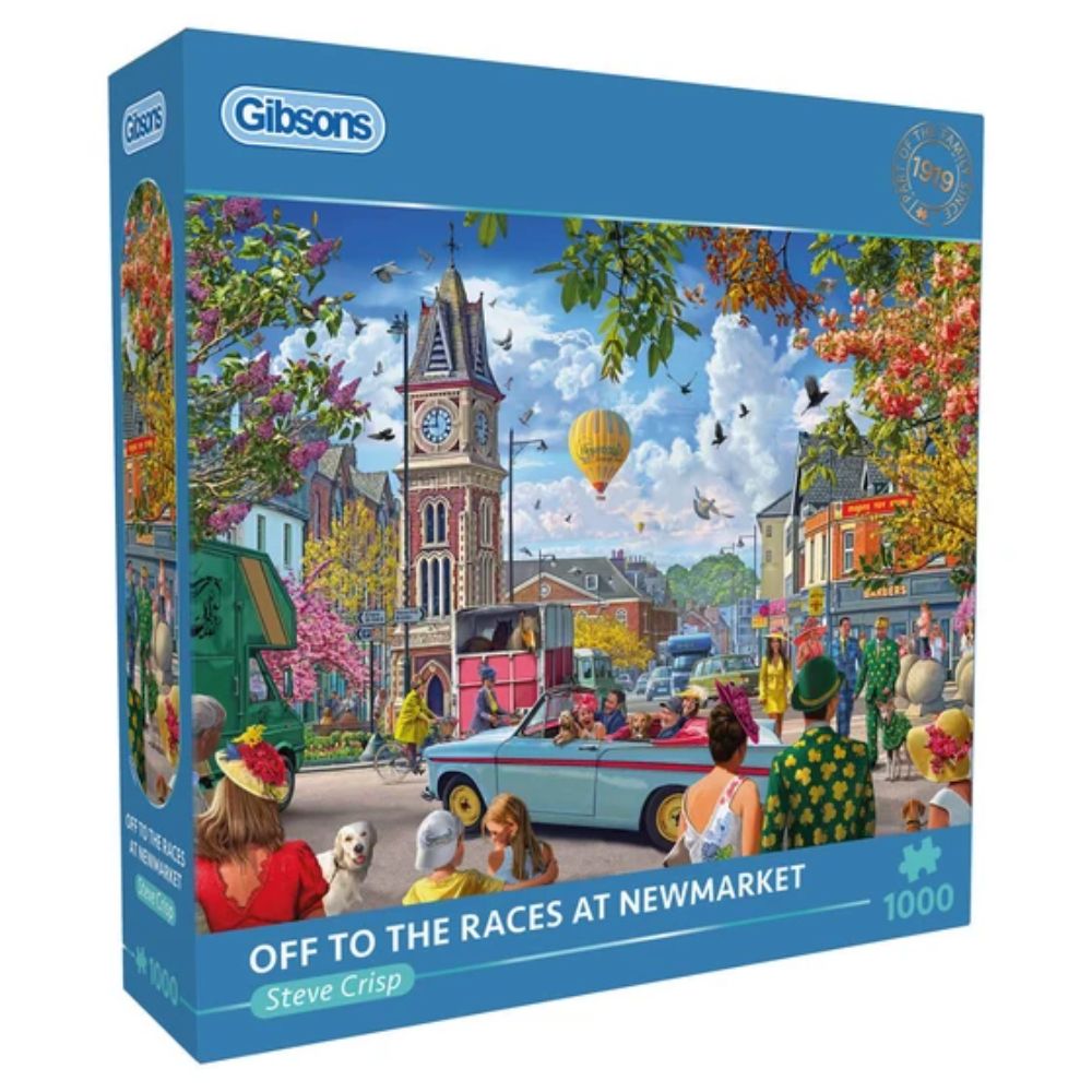 Gibsons Games Off To The Races At Newmarket 1000 Piece Jigsaw Puzzle
